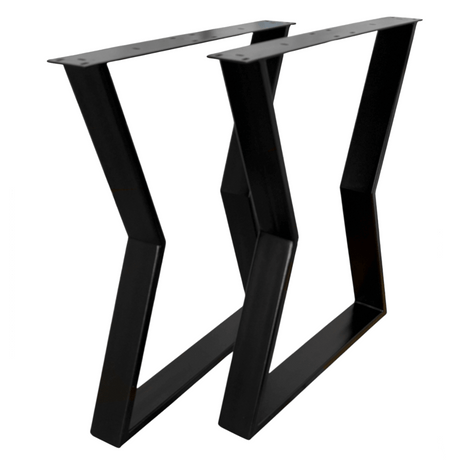 Masa lemn tei, Flora, cu picioare masa metal, 200 L* 95 l* 76.5 H cm - BUZ.RO