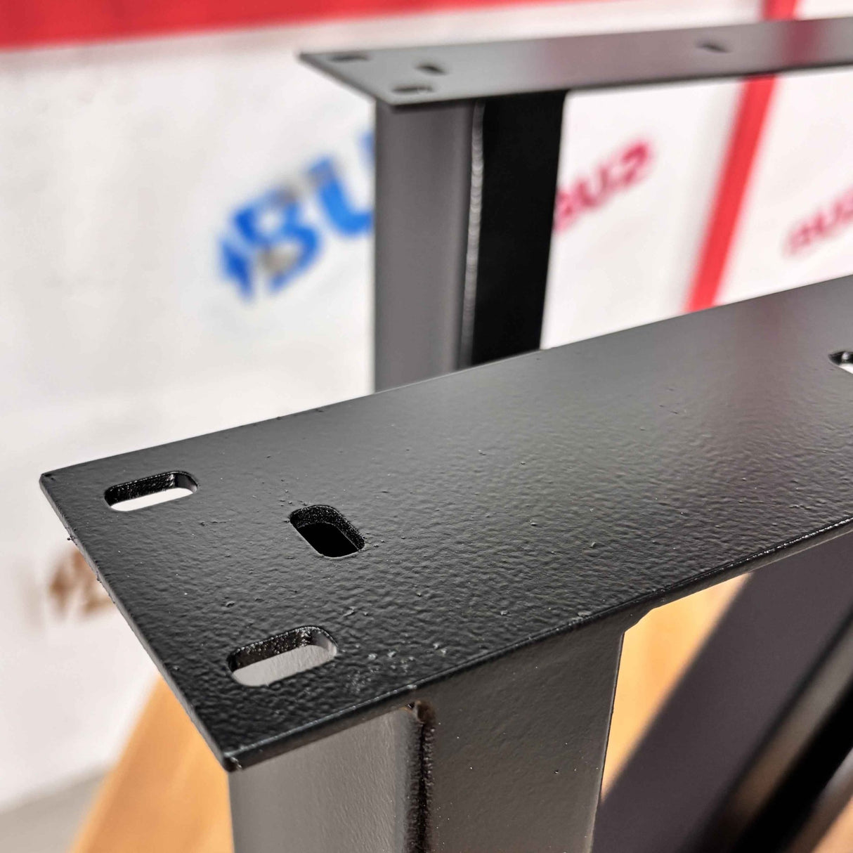 Masa lemn tei Sasha, cu picioare masa metal, 200 L* 95 l* 75.5 H cm - BUZ.RO