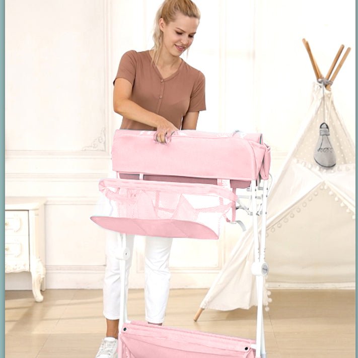 Masa multifunctionala de infasat , schimbat bebelusii , pliabila , roti , 54x90 - BUZ.RO