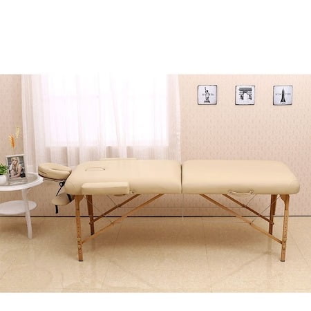 Masa, pat pentru masaj, cosmetica, portabila, inaltime reglabila 62 - 89 cm, cu 2 cotiere, maxim 250 kg, piele ecologica - BUZ.RO