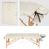 Masa, pat pentru masaj, cosmetica, portabila, inaltime reglabila 62 - 89 cm, cu 2 cotiere, maxim 250 kg, piele ecologica - BUZ.RO