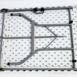 Masa pliabila pentru camping, gradina sau terasa, pescuit, 180 cm, portabila, alb gri - BUZ.RO