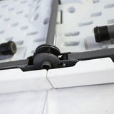 Masa pliabila pentru camping, gradina sau terasa, pescuit, 180 cm, portabila, alb gri - BUZ.RO