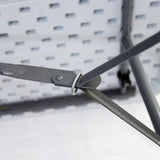 Masa pliabila pentru camping, gradina sau terasa, pescuit, 180 cm, portabila, alb gri - BUZ.RO