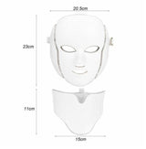 Masca faciala cu LED, tratament afectiuni ten, acnee, pete, riduri, grasime, 7in1