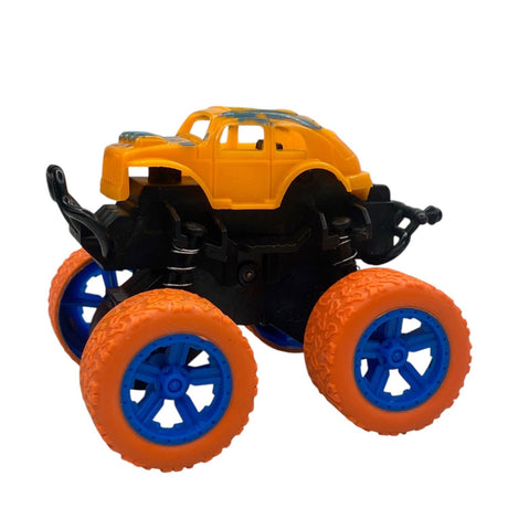 Masinuta de teren copii , monster truck ,rotire 360 grade orange - BUZ.RO