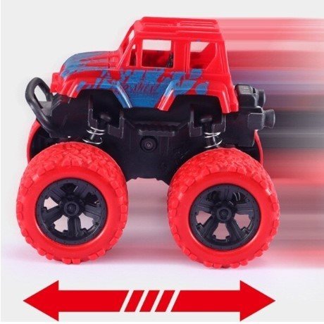 Masinuta de teren copii , monster truck ,rotire 360 grade red - BUZ.RO