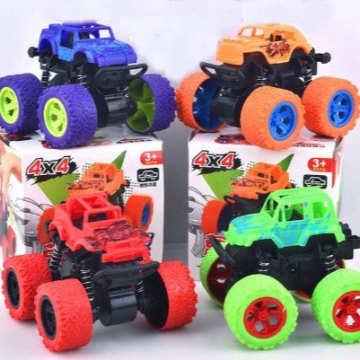Masinuta de teren copii , monster truck ,rotire 360 grade red - BUZ.RO