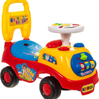Masinuta copii, premergator, cu sunete, lumini, volan, colorata, primii pasi