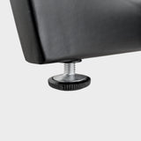 Masuta cafea, cu blat din lemn masiv tei, picior metalic, Hera, 135x72x47 cm - BUZ.RO