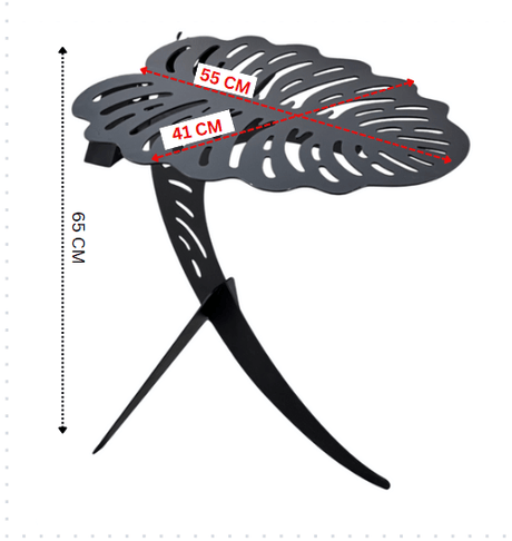 Masuta cafea, masuta laptop pat, portabila, multifunctionala, pentru living, modern, picior metalic METAL - BUZ.RO