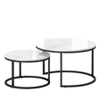 Masuta de cafea cu efect de marmura| blat MDF| metal| 2 Masute de Cafea|salon - BUZ.RO