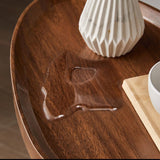 Masuta de cafea cu picior metalic, portabila, model marmura, 40x30x70, LEXI - BUZ.RO