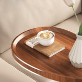 Masuta de cafea cu picior metalic, portabila, model marmura, 40x30x70, LEXI - BUZ.RO