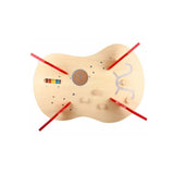 Masuta interactiva cu activitati pentru copii 6 in 1, din lemn, cu diferite figurine si culori, 67x20x43cm - BUZ.RO