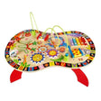 Masuta interactiva cu activitati pentru copii 6 in 1, din lemn, cu diferite figurine si culori, 67x20x43cm - BUZ.RO