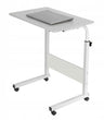 Masuta laptop, reglabila, mini birou, cu roti, masa laptop, blat lemn, ajustabila, ergonomica si mobila, 80x40cm