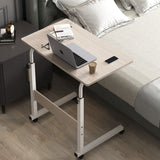 Masuta laptop cu inaltime reglabila , pentru birou , culoare crem, 80x50x65/95 cm