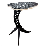 Masuta cafea, masuta laptop pat, portabila, multifunctionala, pentru living, modern, picior metalic METAL+LEMN