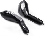 Modulator FM tip wireless cu bluetooth 5.0 incadrat, transmitator FM cu functie de incarcator auto quickcharge 3.0 si port USB, slot microSD, microfon - BUZ.RO