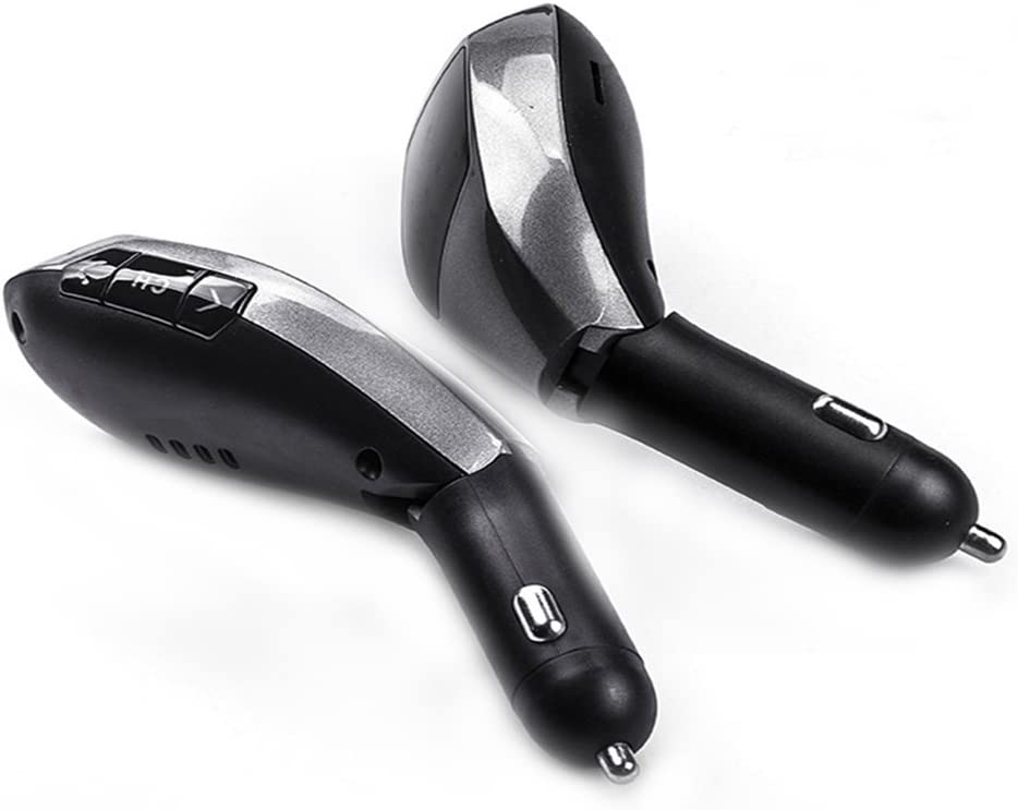 Modulator FM tip wireless cu bluetooth 5.0 incadrat, transmitator FM cu functie de incarcator auto quickcharge 3.0 si port USB, slot microSD, microfon