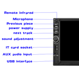 Mp5 player auto 7880s, 2 DIN, Touch 7", Bluetooth, hd display, 45wx4, rama adaptoare, controler volan, camera retur