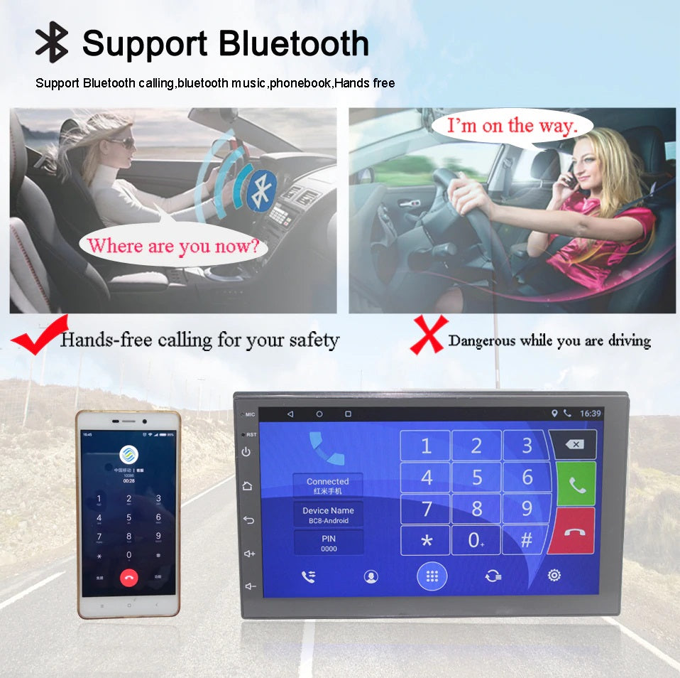 Navigatie auto android, radio DVD player Mp5, video, GPS, 10 inch, 2DIN, WiFi