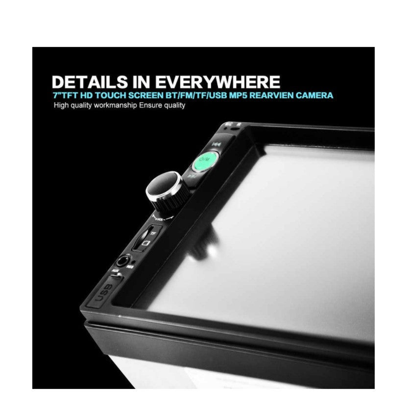 Navigatie, mp5 7010b, 7 inch, cu rama dedicata, neagra, citroen c2, c3, peugeot 207,307, fiat scudo - BUZ.RO