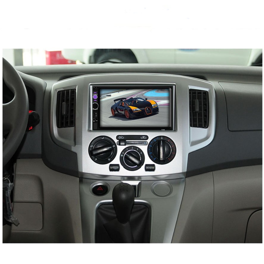 Navigatie mirrorlink, mp5 player auto, 7010b, cu rama, bluetooth, 7 inch, android, IOS
