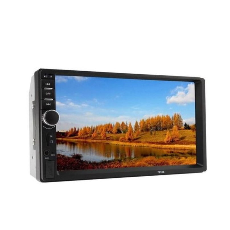 Navigatie mirrorlink, mp5 player auto, 7010b, cu rama, bluetooth, 7 inch, android, IOS