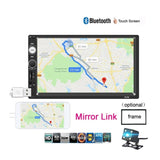 Navigatie mirrorlink, mp5 player auto, 7010b, cu rama, bluetooth, 7 inch, android, IOS