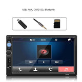 Navigatie mirrorlink, mp5 player auto, 7010b, cu rama, bluetooth, 7 inch, android, IOS