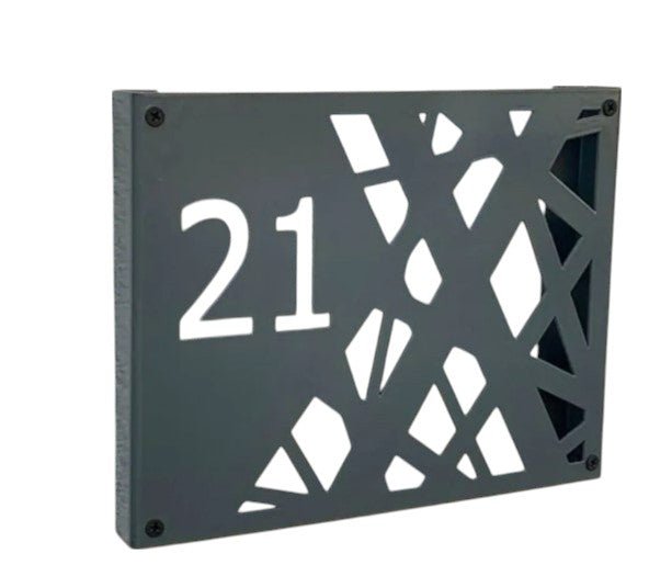 Numar casa/poarta/aparatament/usa , metalic, personalizat, negru, cnc - BUZ.RO