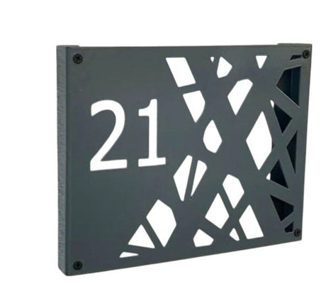 Numar casa/poarta/aparatament/usa , metalic, personalizat, negru, cnc - BUZ.RO