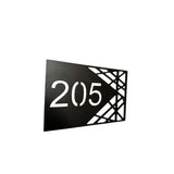 Numar casa/poarta/aparatament/usa , metalic, personalizat, negru, cnc - BUZ.RO