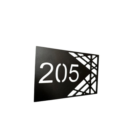 Numar casa/poarta/aparatament/usa , metalic, personalizat, negru, cnc - BUZ.RO