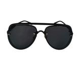 Ochelari de Soare Bărbați Stil Aviator – Protecție UV, Lentile Negre, Ramă Metalică