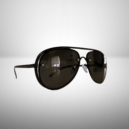 Ochelari de Soare Bărbați Stil Aviator – Protecție UV, Lentile Negre, Ramă Metalică