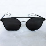 Ochelari de Soare Cat Eye – Lentile Negre, Rame Subțiri, Stil Retro, Protecție UV - BUZ.RO
