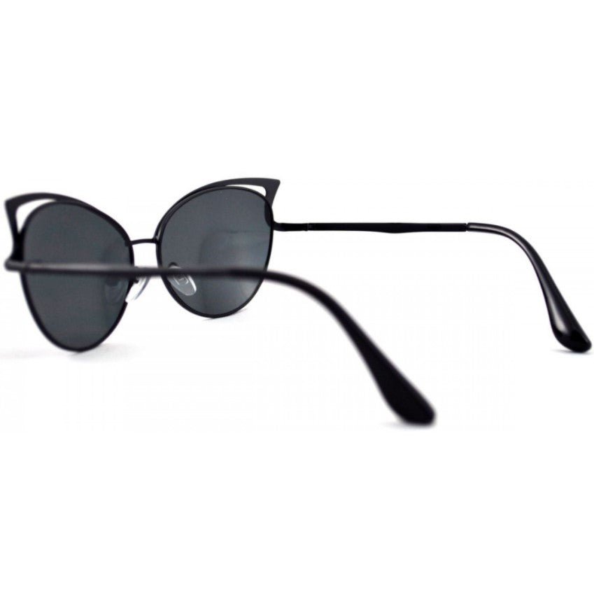 Ochelari de Soare Damă Cat Eye cu Lentile Negre UV400 – Design Elegant și Protecție Solară - BUZ.RO