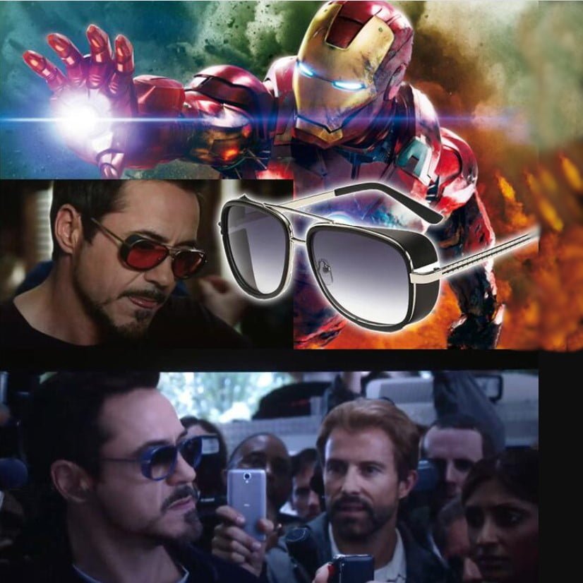 Ochelari de soare Iron Man, negri - BUZ.RO