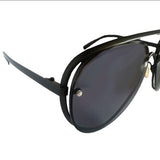 Ochelari de soare tip aviator, negri