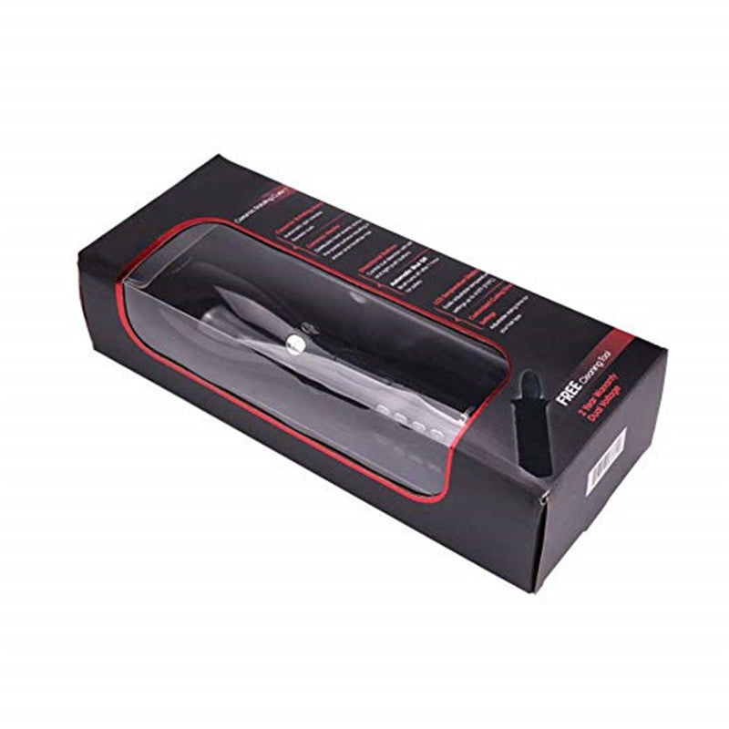 Ondulator automat cu invelis ceramic si temperatura ajustabila, rotire bidirectionala, negru