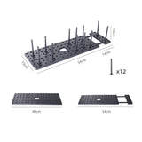 Organizator extensibil bucatarie pentru pahare, cani, farfurii, capace, ajustabil, buz - BUZ.RO