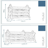 Organizator pentru jucarii si carti, cu 4 rafturi si 14 cosulete depozitare, cos baschet, ABS, 124cmx36cmx72cm, roz - BUZ.RO