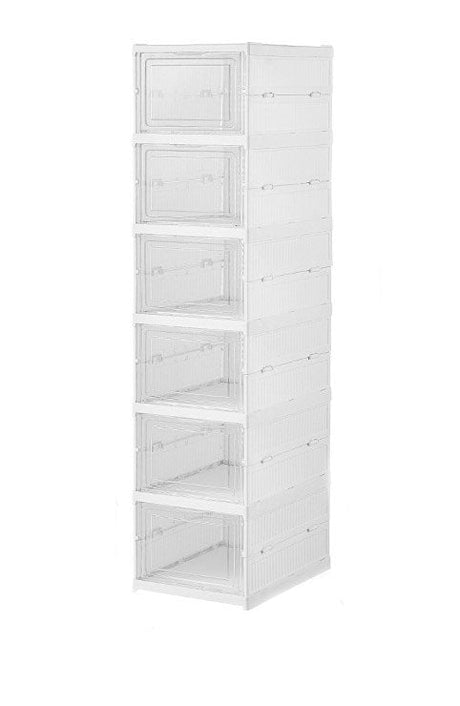 Pantofar pliabil alb , 6 compartimente, compact, rezistent. 105x25.5 - BUZ.RO