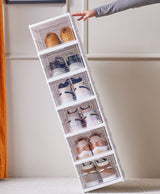 Pantofar pliabil alb , 6 compartimente, compact, rezistent. 105x25.5 - BUZ.RO