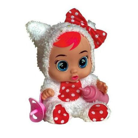 Papusa bebelus cu biberon si suzeta, sunete ce imita plansul, 20 cm - BUZ.RO