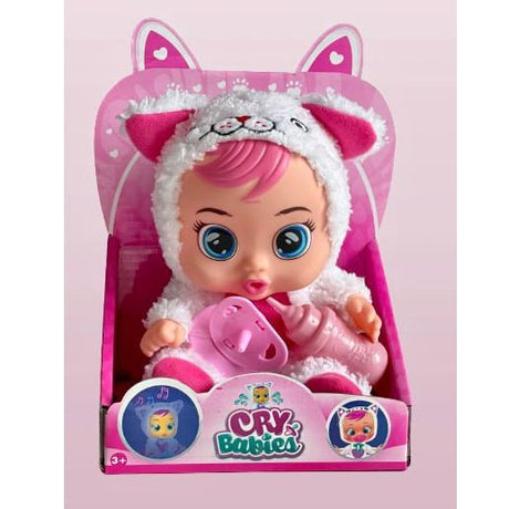 Papusa bebelus cu biberon si suzeta, sunete ce imita plansul, 20 cm - BUZ.RO