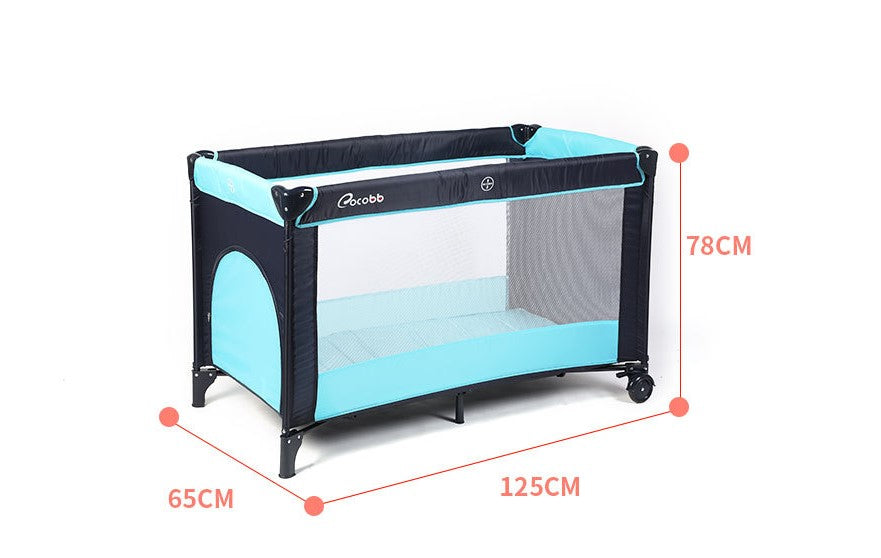 Patut bebe pliabil, usor de transportat, portabil ,design solid si elastic , 65x125x78 gri